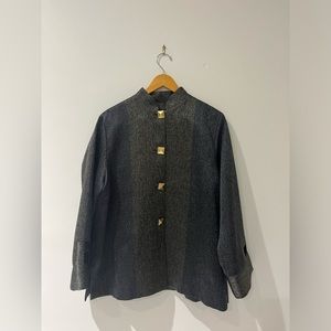 Emmelle Mandarin Collar Short Jacket